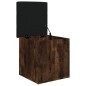 vidaXL Sitzbank mit Stauraum Räuchereiche 42x42x45 cm Holzwerkstoff vidaXL Sitzbank mit Stauraum Räuchereiche 42x42x45 cm Holzwerkstoff