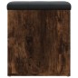 vidaXL Sitzbank mit Stauraum Räuchereiche 42x42x45 cm Holzwerkstoff vidaXL Sitzbank mit Stauraum Räuchereiche 42x42x45 cm Holzwerkstoff