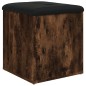 vidaXL Sitzbank mit Stauraum Räuchereiche 42x42x45 cm Holzwerkstoff vidaXL Sitzbank mit Stauraum Räuchereiche 42x42x45 cm Holzwerkstoff