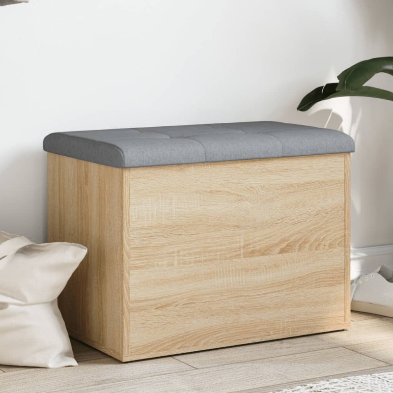 vidaXL Sitzbank mit Stauraum Sonoma-Eiche 62x42x45 cm Holzwerkstoff vidaXL Sitzbank mit Stauraum Sonoma-Eiche 62x42x45 cm Holzwerkstoff