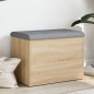 vidaXL Sitzbank mit Stauraum Sonoma-Eiche 62x42x45 cm Holzwerkstoff vidaXL Sitzbank mit Stauraum Sonoma-Eiche 62x42x45 cm Holzwerkstoff