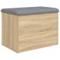 vidaXL Sitzbank mit Stauraum Sonoma-Eiche 62x42x45 cm Holzwerkstoff vidaXL Sitzbank mit Stauraum Sonoma-Eiche 62x42x45 cm Holzwerkstoff