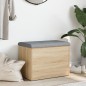 vidaXL Sitzbank mit Stauraum Sonoma-Eiche 62x42x45 cm Holzwerkstoff vidaXL Sitzbank mit Stauraum Sonoma-Eiche 62x42x45 cm Holzwerkstoff