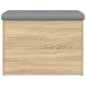 vidaXL Sitzbank mit Stauraum Sonoma-Eiche 62x42x45 cm Holzwerkstoff vidaXL Sitzbank mit Stauraum Sonoma-Eiche 62x42x45 cm Holzwerkstoff