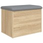 vidaXL Sitzbank mit Stauraum Sonoma-Eiche 62x42x45 cm Holzwerkstoff vidaXL Sitzbank mit Stauraum Sonoma-Eiche 62x42x45 cm Holzwerkstoff