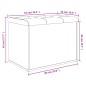 vidaXL Sitzbank mit Stauraum Sonoma-Eiche 62x42x45 cm Holzwerkstoff vidaXL Sitzbank mit Stauraum Sonoma-Eiche 62x42x45 cm Holzwerkstoff