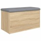 vidaXL Sitzbank mit Stauraum Sonoma-Eiche 82x42x45 cm Holzwerkstoff vidaXL Sitzbank mit Stauraum Sonoma-Eiche 82x42x45 cm Holzwerkstoff