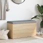 vidaXL Sitzbank mit Stauraum Sonoma-Eiche 82x42x45 cm Holzwerkstoff vidaXL Sitzbank mit Stauraum Sonoma-Eiche 82x42x45 cm Holzwerkstoff