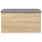 vidaXL Sitzbank mit Stauraum Sonoma-Eiche 82x42x45 cm Holzwerkstoff vidaXL Sitzbank mit Stauraum Sonoma-Eiche 82x42x45 cm Holzwerkstoff