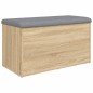 vidaXL Sitzbank mit Stauraum Sonoma-Eiche 82x42x45 cm Holzwerkstoff vidaXL Sitzbank mit Stauraum Sonoma-Eiche 82x42x45 cm Holzwerkstoff
