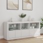 vidaXL Sideboard mit LED-Leuchten Weiß 162x37x67 cm vidaXL Sideboard mit LED-Leuchten Weiß 162x37x67 cm
