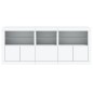 vidaXL Sideboard mit LED-Leuchten Weiß 162x37x67 cm vidaXL Sideboard mit LED-Leuchten Weiß 162x37x67 cm