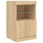 vidaXL Sideboard mit LED-Leuchten Sonoma-Eiche 162x37x67 cm vidaXL Sideboard mit LED-Leuchten Sonoma-Eiche 162x37x67 cm