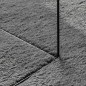 vidaXL Teppich Kurzflor Weich und Waschbar Anthrazit 120x120 cm vidaXL Teppich Kurzflor Weich und Waschbar Anthrazit 120x120 cm