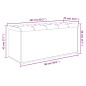vidaXL Sitzbank mit Stauraum Weiß 102x42x45 cm Holzwerkstoff vidaXL Sitzbank mit Stauraum Weiß 102x42x45 cm Holzwerkstoff