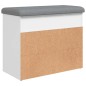 vidaXL Schuhbank Weiß 62x32x50 cm Holzwerkstoff vidaXL Schuhbank Weiß 62x32x50 cm Holzwerkstoff