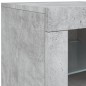 vidaXL Sideboard mit LED-Leuchten Betongrau 142,5x37x67 cm vidaXL Sideboard mit LED-Leuchten Betongrau 142,5x37x67 cm
