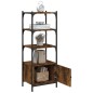vidaXL Bücherregal 3 Böden Räuchereiche 41x30x109,5 cm Holzwerkstoff vidaXL Bücherregal 3 Böden Räuchereiche 41x30x109,5 cm Holzwerkstoff