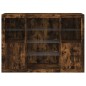 vidaXL Sideboards mit LED-Leuchten 3 Stk. Räuchereiche Holzwerkstoff vidaXL Sideboards mit LED-Leuchten 3 Stk. Räuchereiche Holzwerkstoff