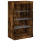 vidaXL Sideboards mit LED-Leuchten 3 Stk. Räuchereiche Holzwerkstoff vidaXL Sideboards mit LED-Leuchten 3 Stk. Räuchereiche Holzwerkstoff