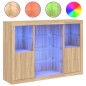 vidaXL Sideboards mit LED-Leuchten 3 Stk. Sonoma-Eiche Holzwerkstoff vidaXL Sideboards mit LED-Leuchten 3 Stk. Sonoma-Eiche Holzwerkstoff