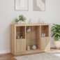 vidaXL Sideboards mit LED-Leuchten 3 Stk. Sonoma-Eiche Holzwerkstoff vidaXL Sideboards mit LED-Leuchten 3 Stk. Sonoma-Eiche Holzwerkstoff
