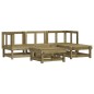 vidaXL 5-tlg. Garten-Lounge-Set Kiefernholz Imprägniert vidaXL 5-tlg. Garten-Lounge-Set Kiefernholz Imprägniert