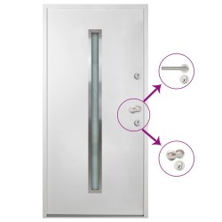 Haustür Aluminium Weiß 110x207,5 cm