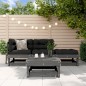 vidaXL 4-tlg. Garten-Lounge-Set Grau Massivholz Kiefer vidaXL 4-tlg. Garten-Lounge-Set Grau Massivholz Kiefer