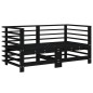 vidaXL 7-tlg. Garten-Lounge-Set Schwarz Massivholz Kiefer vidaXL 7-tlg. Garten-Lounge-Set Schwarz Massivholz Kiefer