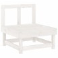 vidaXL 6-tlg. Garten-Lounge-Set Weiß Massivholz Kiefer vidaXL 6-tlg. Garten-Lounge-Set Weiß Massivholz Kiefer