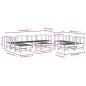 vidaXL 11-tlg. Garten-Lounge-Set Schwarz Massivholz Kiefer vidaXL 11-tlg. Garten-Lounge-Set Schwarz Massivholz Kiefer