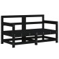 vidaXL 7-tlg. Garten-Lounge-Set Schwarz Massivholz Kiefer vidaXL 7-tlg. Garten-Lounge-Set Schwarz Massivholz Kiefer