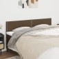 vidaXL Kopfteile 2 Stk. Dunkelbraun 90x5x78/88 cm Stoff vidaXL Kopfteile 2 Stk. Dunkelbraun 90x5x78/88 cm Stoff