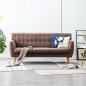 vidaXL 3-Sitzer-Sofa Stoff 172x70x82 cm Braun vidaXL 3-Sitzer-Sofa Stoff 172x70x82 cm Braun