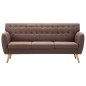 vidaXL 3-Sitzer-Sofa Stoff 172x70x82 cm Braun vidaXL 3-Sitzer-Sofa Stoff 172x70x82 cm Braun