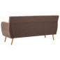 vidaXL 3-Sitzer-Sofa Stoff 172x70x82 cm Braun vidaXL 3-Sitzer-Sofa Stoff 172x70x82 cm Braun