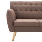 vidaXL 3-Sitzer-Sofa Stoff 172x70x82 cm Braun vidaXL 3-Sitzer-Sofa Stoff 172x70x82 cm Braun