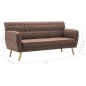 vidaXL 3-Sitzer-Sofa Stoff 172x70x82 cm Braun vidaXL 3-Sitzer-Sofa Stoff 172x70x82 cm Braun