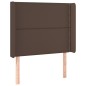 vidaXL LED Kopfteil Braun 93x16x118/128 cm Kunstleder vidaXL LED Kopfteil Braun 93x16x118/128 cm Kunstleder