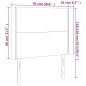 vidaXL LED Kopfteil Braun 93x16x118/128 cm Kunstleder vidaXL LED Kopfteil Braun 93x16x118/128 cm Kunstleder
