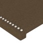 vidaXL Bettgestell mit Kopfteil Dunkelbraun 80x200 cm Stoff vidaXL Bettgestell mit Kopfteil Dunkelbraun 80x200 cm Stoff