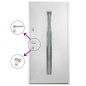 Haustür Aluminium Weiß 110x207,5 cm Haustür Aluminium Weiß 110x207,5 cm
