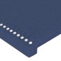 vidaXL Bettgestell mit Kopfteil Blau 90x200 cm Stoff vidaXL Bettgestell mit Kopfteil Blau 90x200 cm Stoff