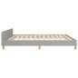 vidaXL Bettgestell mit Kopfteil Hellgrau 180x200 cm Stoff vidaXL Bettgestell mit Kopfteil Hellgrau 180x200 cm Stoff