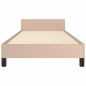 vidaXL Bettgestell mit Kopfteil Cappuccino-Braun 90x190 cm Kunstleder vidaXL Bettgestell mit Kopfteil Cappuccino-Braun 90x190 cm Kunstleder