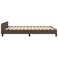 vidaXL Bettgestell mit Kopfteil Braun 140x190 cm Kunstleder vidaXL Bettgestell mit Kopfteil Braun 140x190 cm Kunstleder