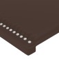 vidaXL Bettgestell mit Kopfteil Braun 140x190 cm Kunstleder vidaXL Bettgestell mit Kopfteil Braun 140x190 cm Kunstleder