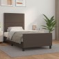 vidaXL Bettgestell mit Kopfteil Braun 90x190 cm Kunstleder vidaXL Bettgestell mit Kopfteil Braun 90x190 cm Kunstleder