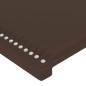vidaXL Bettgestell mit Kopfteil Braun 90x190 cm Kunstleder vidaXL Bettgestell mit Kopfteil Braun 90x190 cm Kunstleder